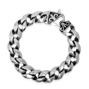 Classic Punk Men Link Bracelets 316L Stainless Steel Jewelry Distortion Free